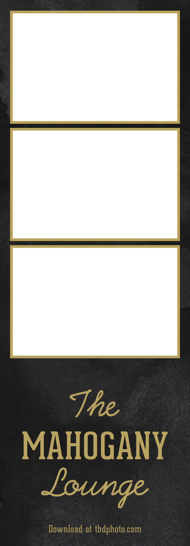 Mahogany photo strip template